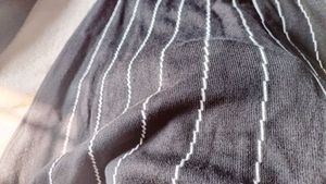 Striped Black Dress