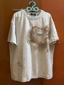 White Oversize Love T Shirt
