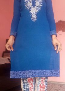 Wollen Winter Kurta Preety Royal Blue 💙 Colour