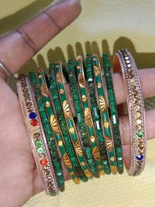 Green & Gold Bangles