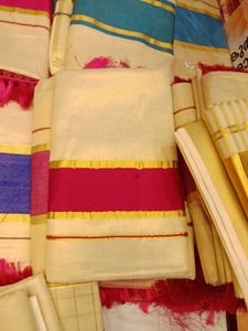 Onam Kerala Kasavu Saree