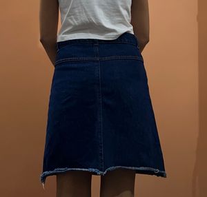 Jeans Ripped Skirt