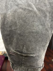 grey/ black Corduroy Pants