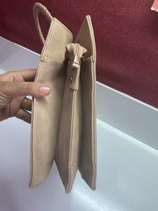 Beige Handbag