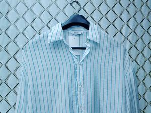 New With Tag Korean Striped Oversized Shirt