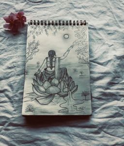 Beautiful Pencil Art On Canvas Paper