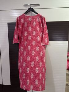 Pink Printed Kurta