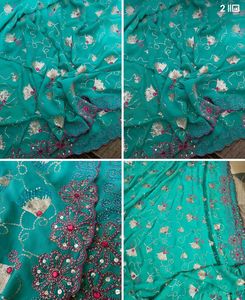 Heavy Embroidery Work Saree