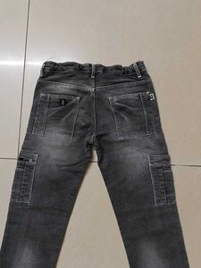 Gray Cargo Jeans
