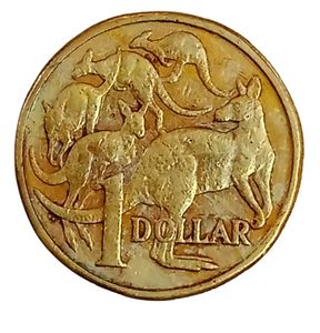 1985 Australia $1 Coin – Kangaroo Design