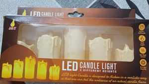 set of five. candle light