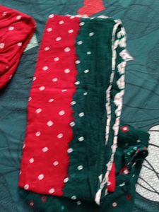 Green Or Red Salwar Suit
