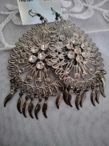 Statement Silver Earrings