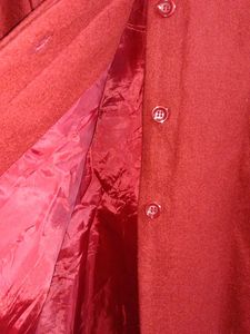 Winter Fashion Jacket Woolen Coat Hoodie Red ♥️