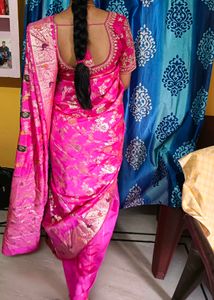 Women Banarasi Silk Saree With Blouse