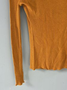 Stylish Mustard Turtleneck Top