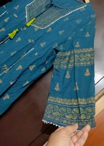 Sea🌊 Blue Anarkali Kurti For 44 Bust