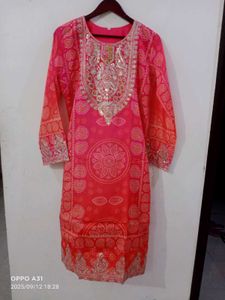 New Beautiful Partywear Chinon Suit