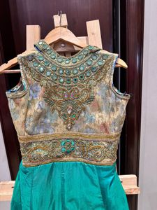 Elegant Brand New Mirror Work Ethnic Gown