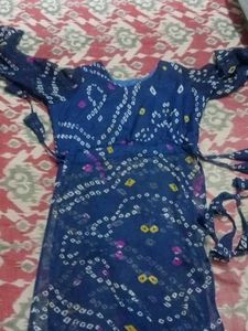 Bandhani Print Dress