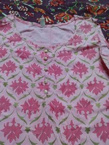Pink Floral Print Sleeveless Dress