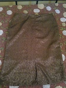 Olive Brown Embellished V-Neck Top