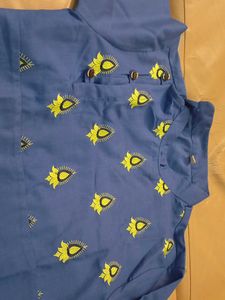 Blue Printed Kurta - Stylish &amp; Unique