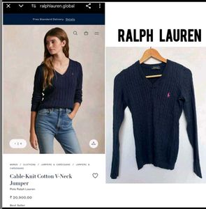 Polo Ralph Lauren Navy Blue Knitted Jumper