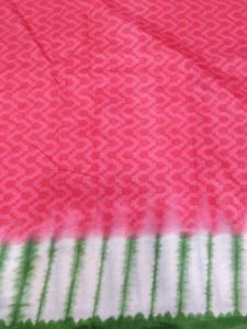 Garden Saree Pink &amp; Green