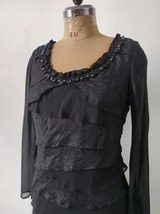 Black Ruffled Party Dress