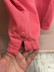 Abercrombie &amp; Fitch Men Polo Neck Pink T Shirt
