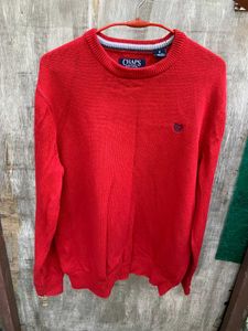 Red vintage Chaps orignal Sweater