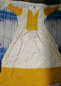Yellow & White Dress combo