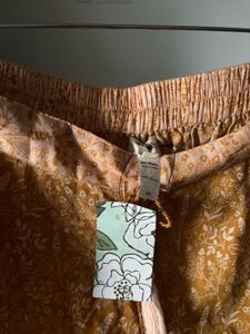 Yellow Floral Wide Leg Palazzo