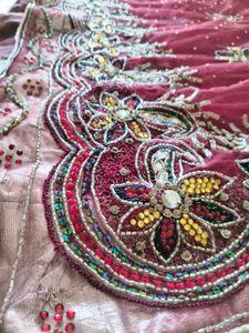 netted heavy handwork partywear saree(all work)