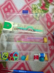 Crochet Knitting Needles Set With Mixwoollen Ball