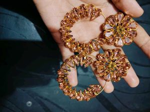 Crystal Flower Earrings
