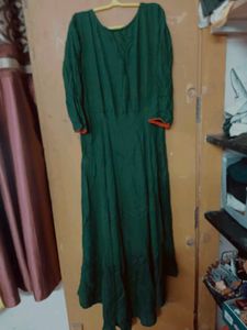Beautiful Dark Green Anarkali Kurta 💚
