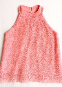 Elegant Lace Sleeveless Top