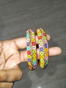 Colorful Beaded Bangles