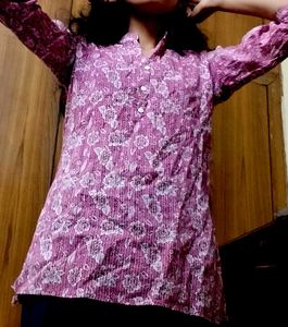 Pink Floral Tunic