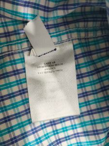 GANT Style Men’s Checkered Cotton Shirt
