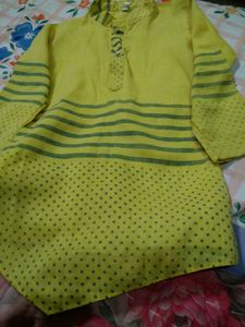 Cute Yellow Kurta Set