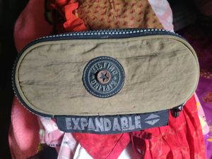 Kipling Expandable Beige Pouch