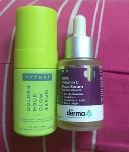 Serum combo🔥Derma Co. Vit c + HYPHEN golden Hr Gl