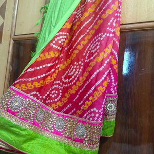 Boutique Hand Work Kundan Sareee