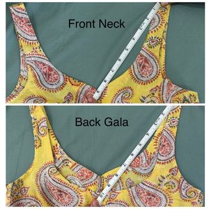 Yellow Paisley Print Pure Cotton Kurta Set