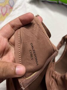 Calzidonia Branded Brown Padded Bra