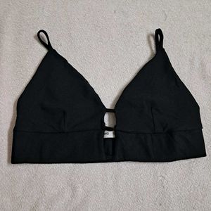 Mango Black Bralette Top