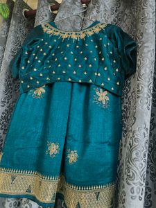 Saree +Stiched Blouse+Peticot